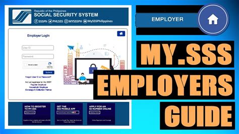 sss employer log in|sss employer id.